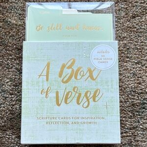 Eccolo A Box of Verse Scripture Cards - Gold and Green